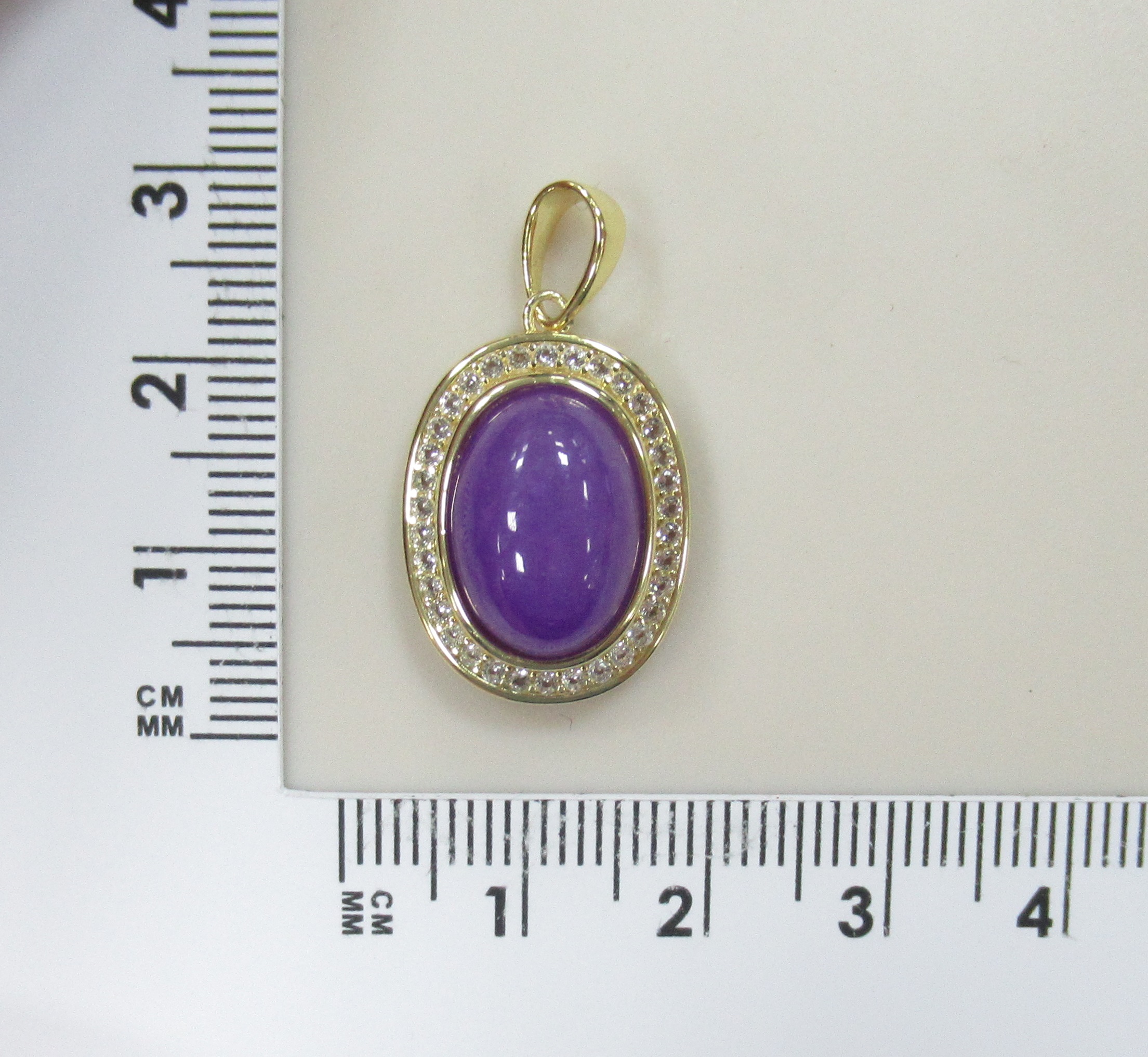 Серебряная подвеска с лавандовым жадеитом